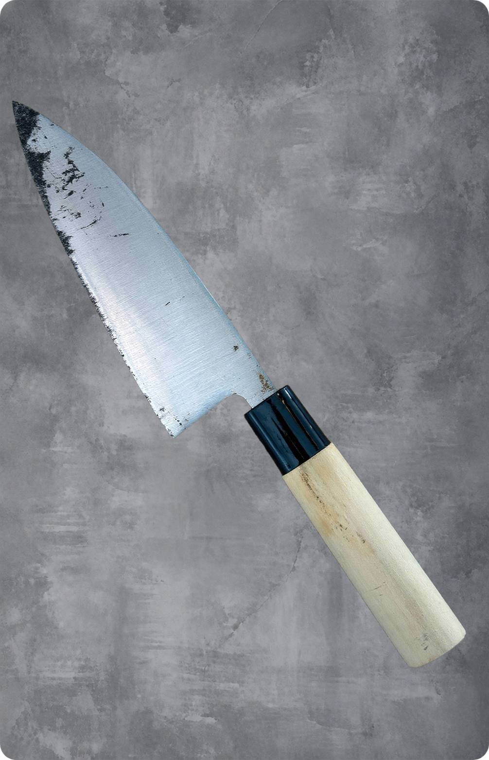 Japansk Deba 16,5 cm – brugt/vintage