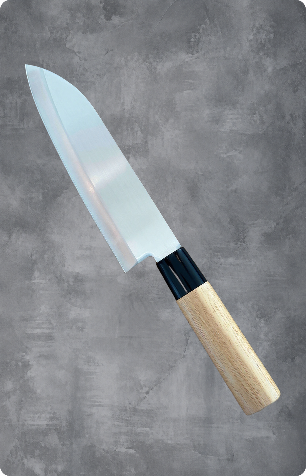 Santoku Nōshū Masamune 17,5 cm – lyst træskaft