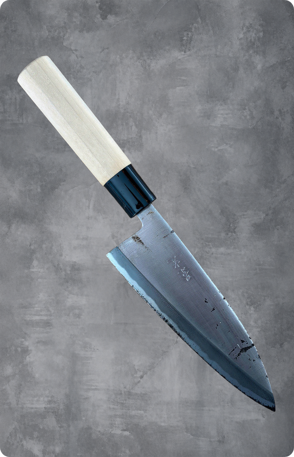 Japansk Deba 16,5 cm – brugt/vintage