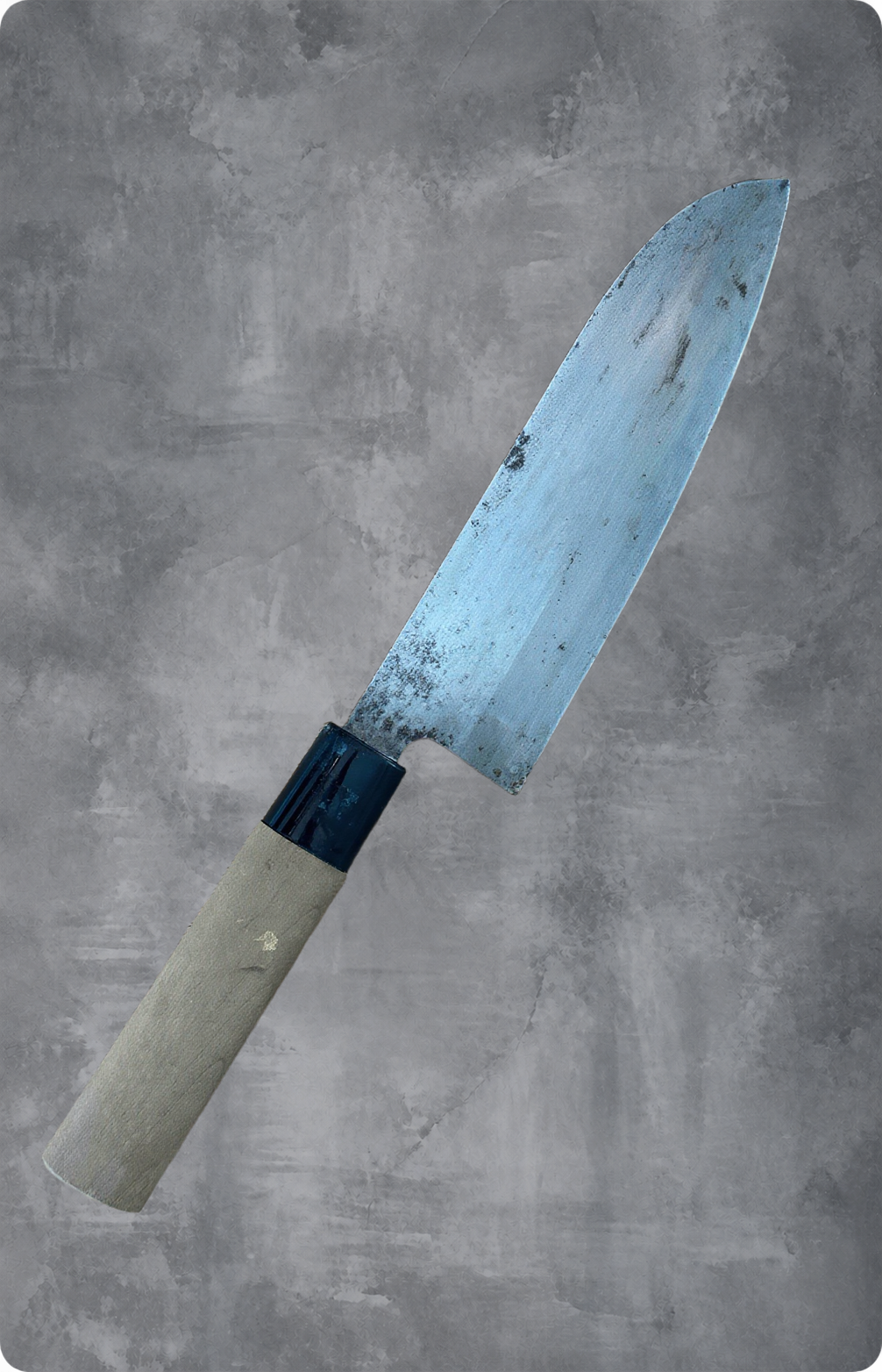Japansk Santoku 17,5 cm – brugt/vintage