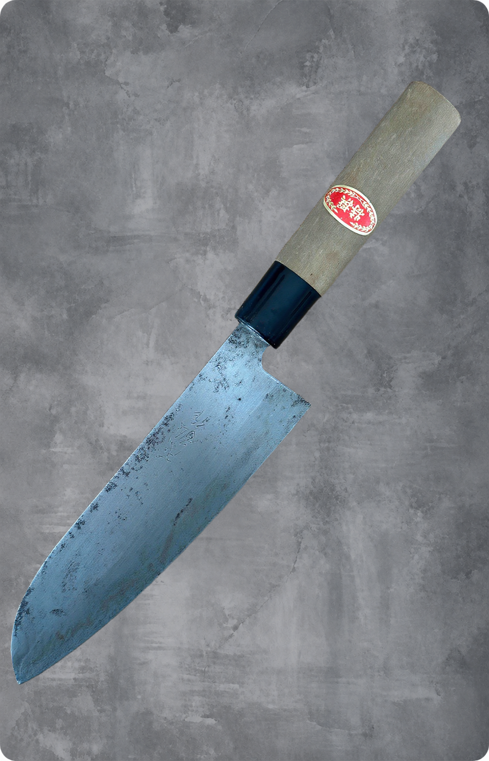 Japansk Santoku 17,5 cm – brugt/vintage